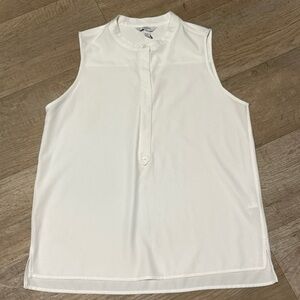 Sleeveless White Women's Top